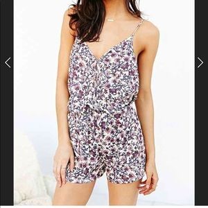 URBAN OUFITTERS purple floral romper